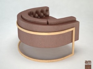 milo baughman chair Model 3D