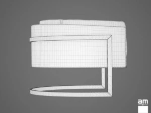 milo baughman chair 3D Model