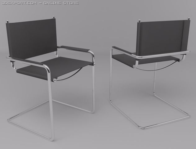 bauhaus concept chair 3D Модель .c4d .max .obj .3ds .fbx .stl .blend