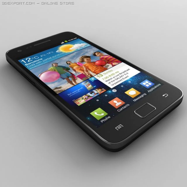 samsung galaxy s2 i9100 3D Model .c4d .max .obj .3ds .fbx .stl .blend 