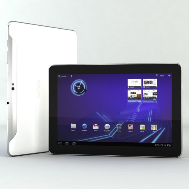samsung galaxy tab 101 3D Model .c4d .max .obj .3ds .fbx .stl .blend 
