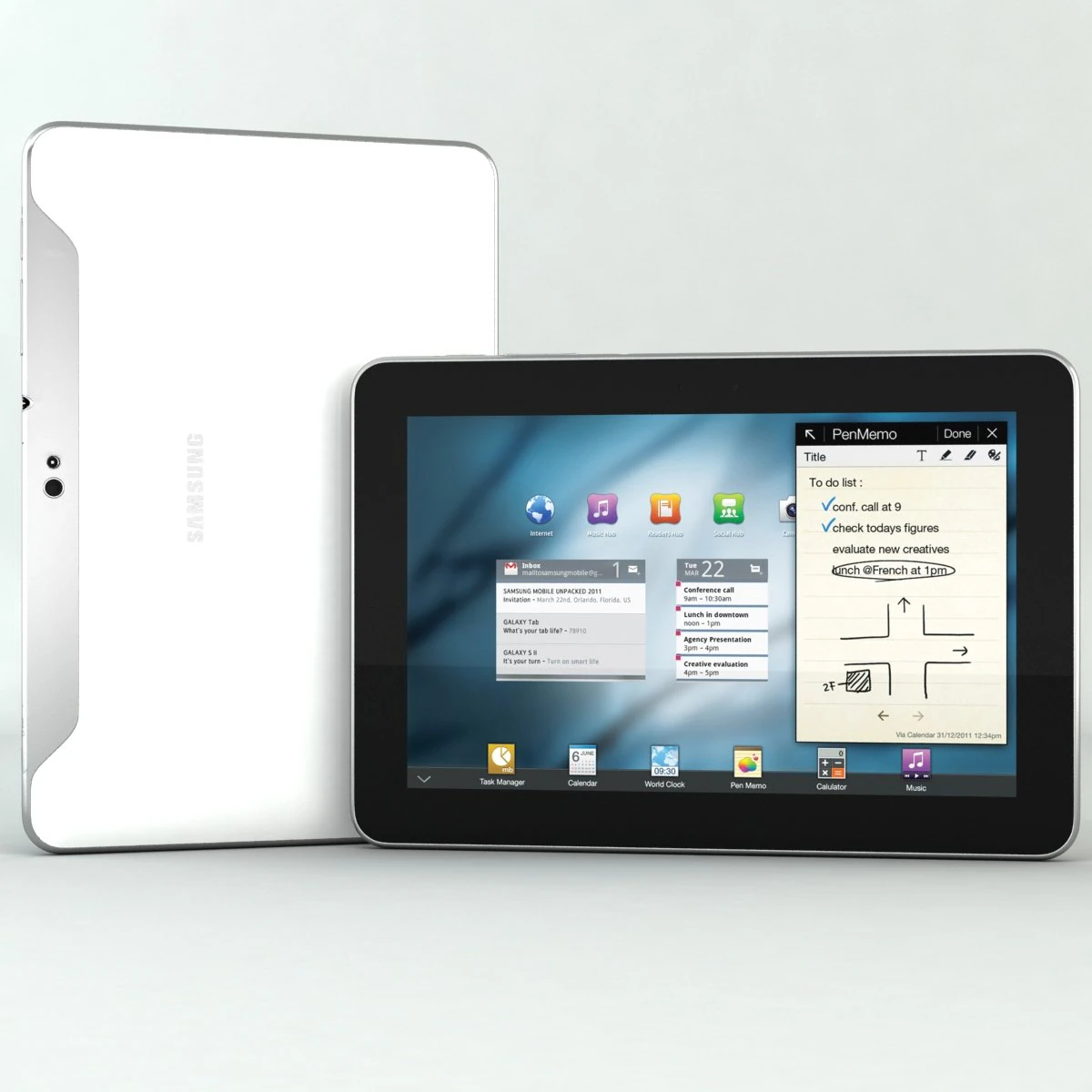 samsung galaxy tab 89 3D Model .c4d .max .obj .3ds .fbx .stl .blend 