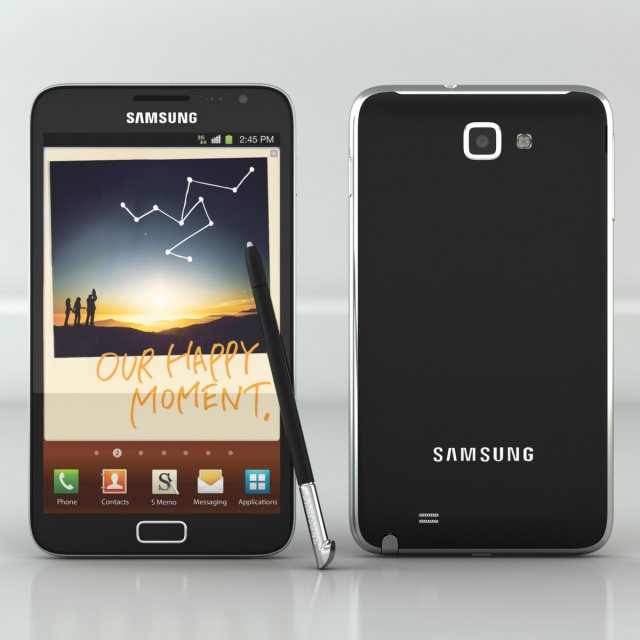 samsung galaxy note Modelo 3D .c4d .max .obj .3ds .fbx .stl .blend 