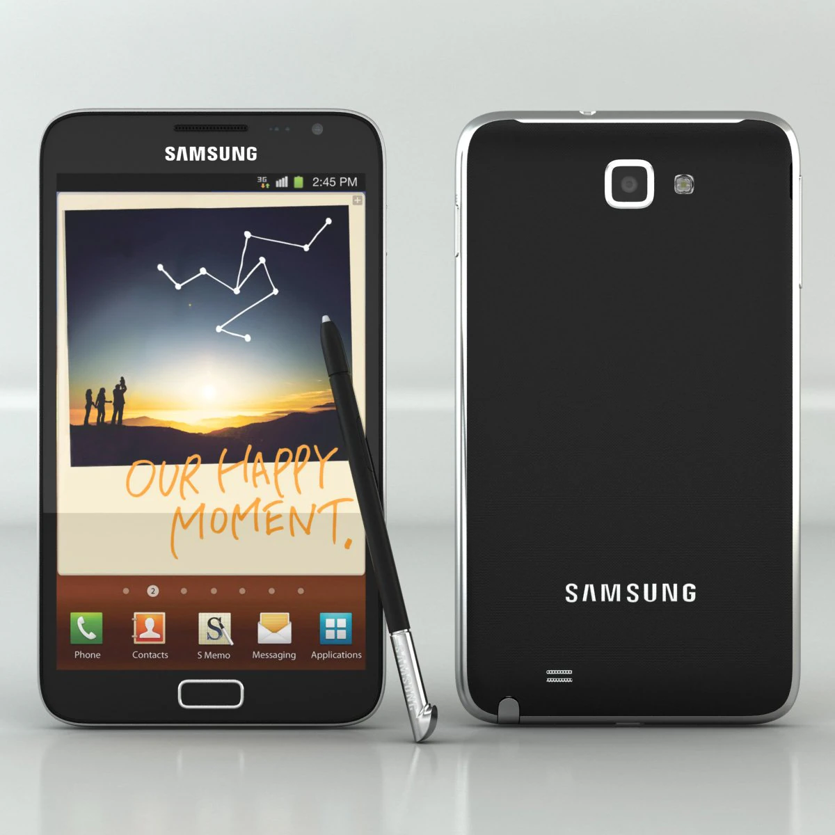 samsung galaxy note 3D Model .c4d .max .obj .3ds .fbx .stl .blend 