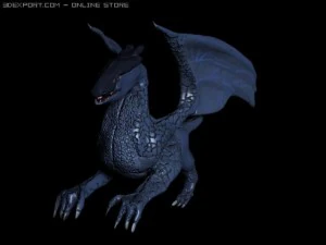blue dragon 3D Model