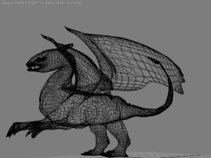 blue dragon 3D Model
