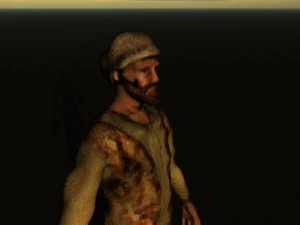 peasant mens 3 model pack 3D Model