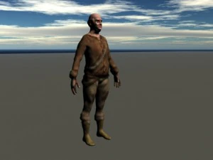 peasant mens 3 model pack 3D Model