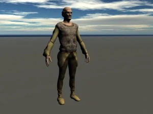 peasant mens 3 model pack 3D Model