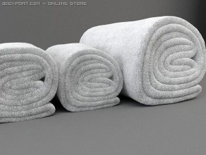 towel rolls 3D Model