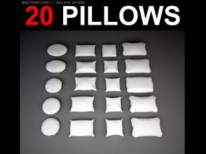 pillow collection Modelo 3D