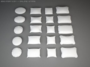 pillow collection 3D Model