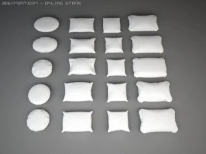 pillow collection 3D Model