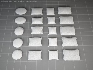 pillow collection 3D Model