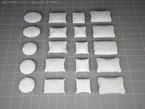 pillow collection 3D Model