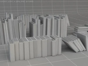 books 3D Model