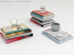 books 3D Model
