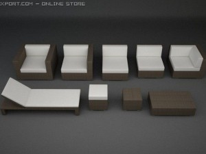 lounge furniture 3D 模型
