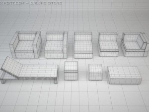 lounge furniture 3D 模型