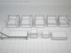 lounge furniture 3D Model