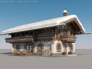 cottage cabin 3D Model