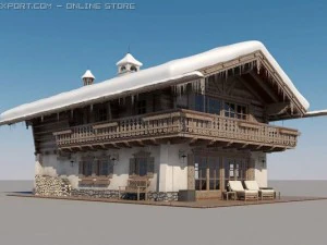cottage cabin 3D Model