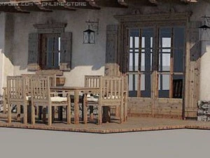 cottage cabin 3D Model