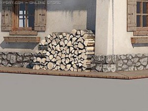 cottage cabin Model 3D