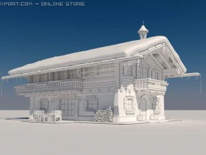 cottage cabin 3D Model