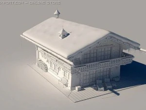 cottage cabin 3D Model