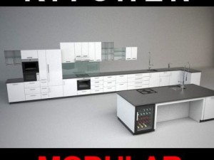 modular kitchen 3Dモデル