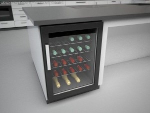 modular kitchen Model 3D
