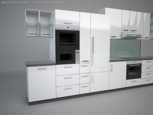 modular kitchen Model 3D