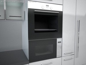 modular kitchen Model 3D