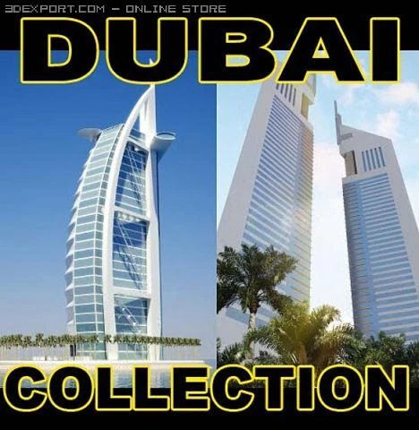 dubai collection 3D Model .c4d .max .obj .3ds .fbx .stl .blend