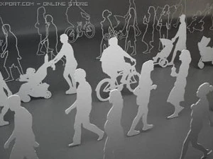 48 people shapes 3D Model