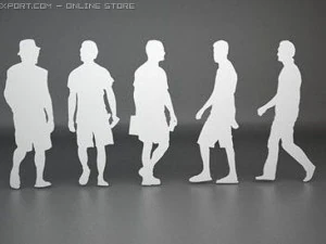 48 people shapes 3D Model