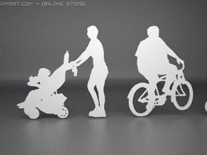 48 people shapes Modelo 3D
