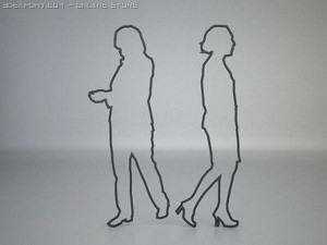 48 people shapes Modelo 3D