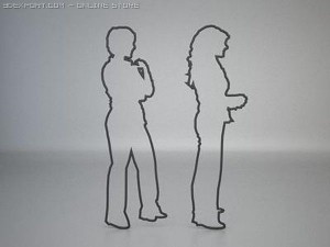 48 people shapes Modelo 3D