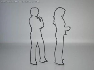 48 people shapes 3D Model