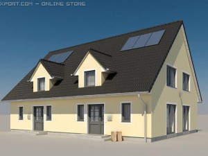 villa 3D-Modell