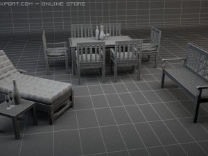 garden furniture Model 3D