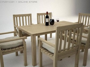 garden furniture Model 3D