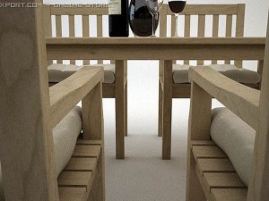 garden furniture Model 3D