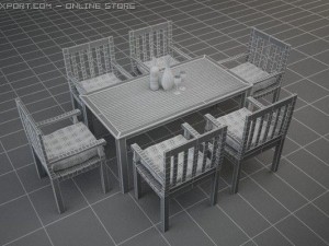 garden furniture Model 3D