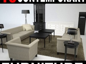 contemporary furniture 3D Model