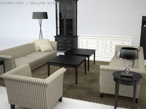 contemporary furniture 3D Model