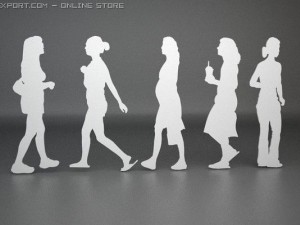 14 people shapes 3D Модель