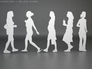 14 people shapes 3D Model